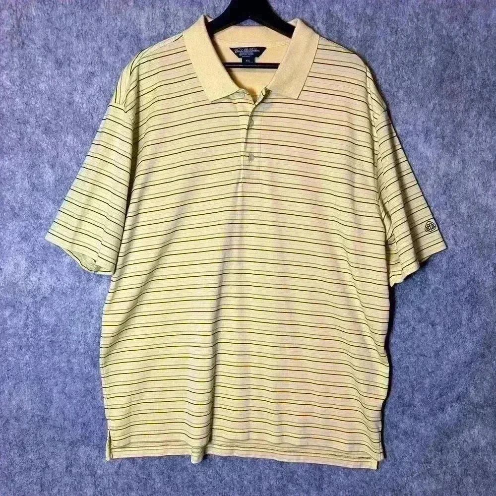 Brooks Brothers Country Club ProSport Striped Polo - XXL